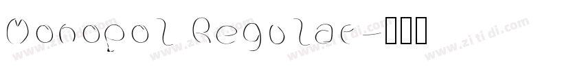 Monopol Regular字体转换